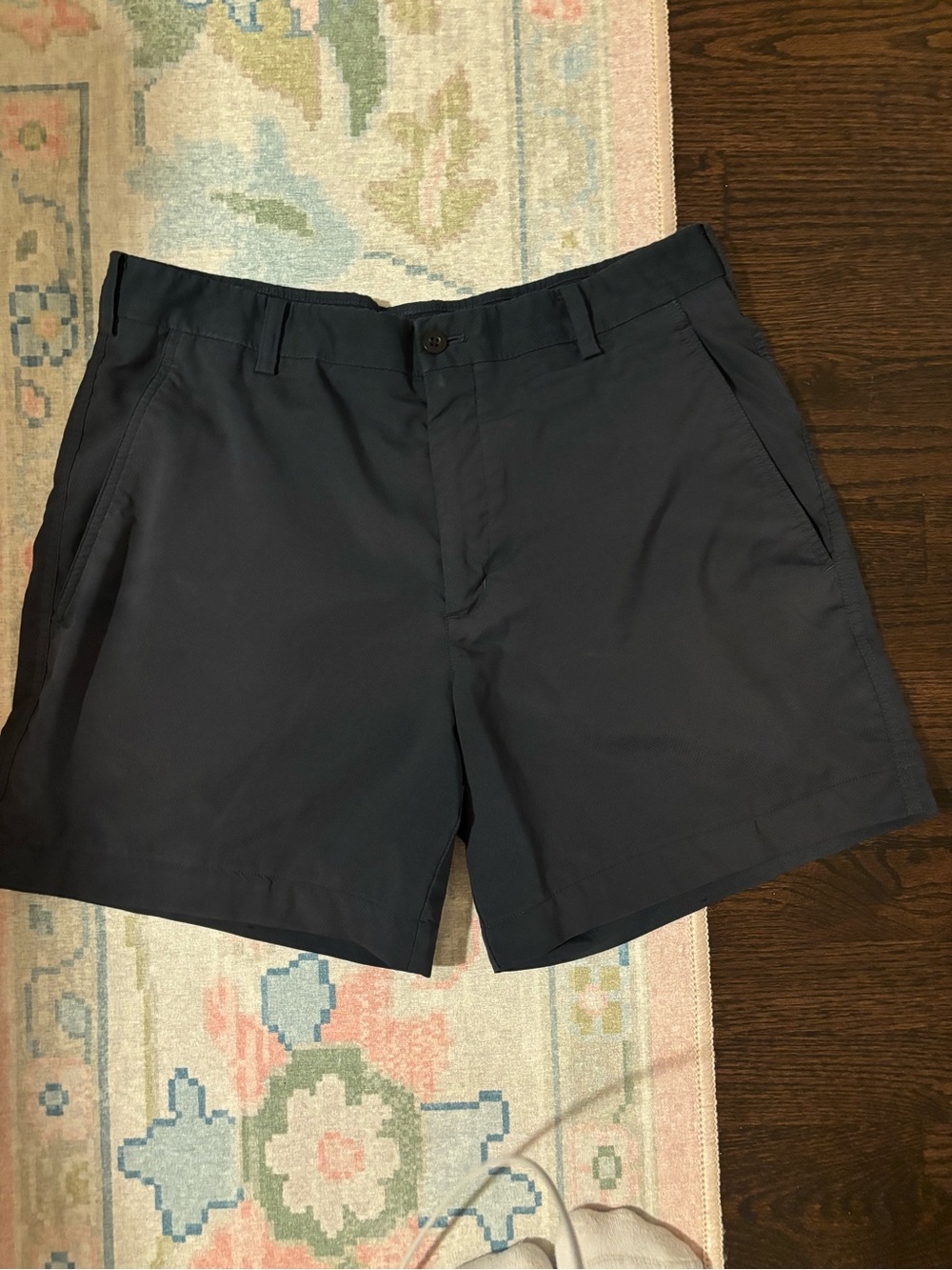 Nike Men's Classic Flat-Front Navy Shorts